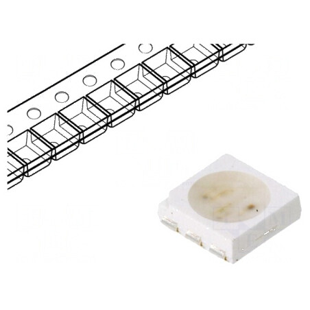 LED SMD 5050 RGB PLCC6 5x5mm 20mA 120° | Electronic-mag.ro | Componente Electronice