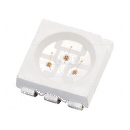 LED SMD 5050 galben 1300-1900mcd 5x5mm 120° 20mA 80mW | Electronic-mag.ro | Componente Electronice