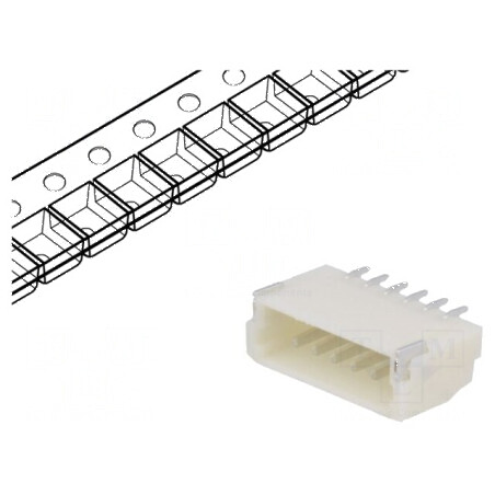 Conector cablu-placă soclu tată 1mm PIN 6 SMT 50V 1A 20mΩ | Electronic-mag.ro | Componente Electronice