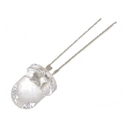 LED 8mm portocalie 35000÷40000mcd 30° convex | Electronic-mag.ro | Componente Electronice