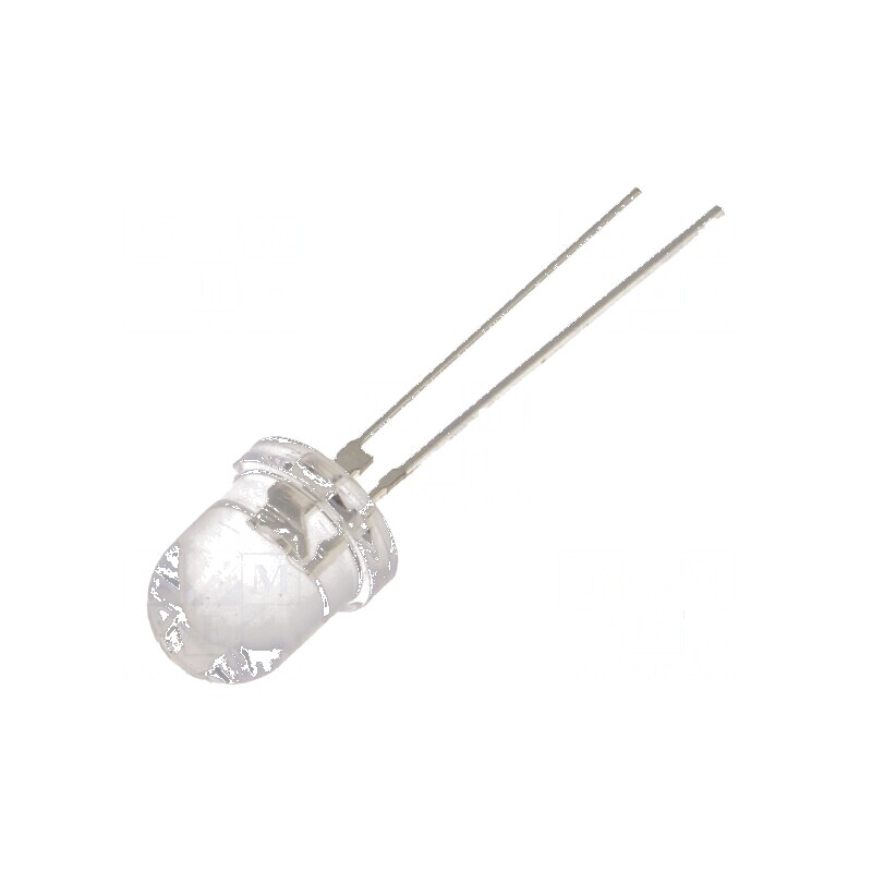 LED 8mm portocalie 35000÷40000mcd 30° convex | Electronic-mag.ro | Componente Electronice