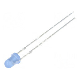 LED 3mm Albastru Clipire 330-500mcd 60° 20mA | Electronic-mag.ro | Componente Electronice