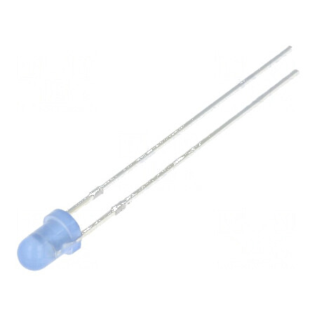 LED 3mm Albastru Clipire 330-500mcd 60° 20mA | Electronic-mag.ro | Componente Electronice