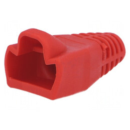 Protecție mufă RJ45 6mm roșie | Electronic-mag.ro | Componente Electronice