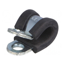 Clipsuri Øbuclă 6mm W: 9mm oţel cu protecţie EPDM DL W1 | Electronic-mag.ro | Componente Electronice
