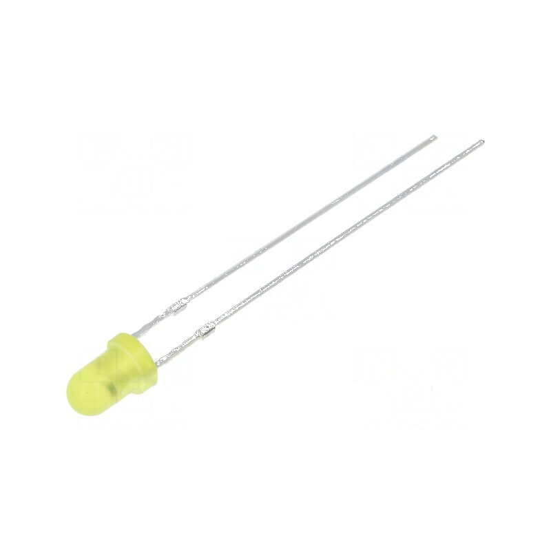 LED 3mm galben cu clipire 1120-1560mcd 60° 20mA | Electronic-mag.ro | Componente Electronice