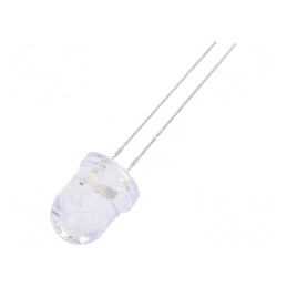 LED galben 8mm 2180÷3000mcd 30° convex 5VDC | Electronic-mag.ro | Componente Electronice