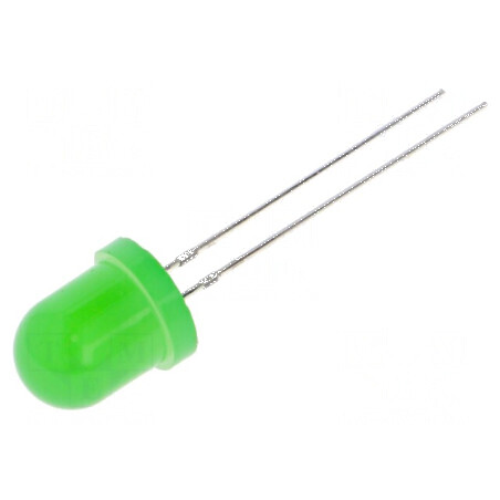 LED galben-verde 8mm cu clipire 100-150mcd 60° 20mA 3-5V | Electronic-mag.ro | Componente Electronice