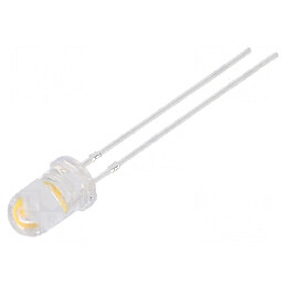 LED 5mm Alb Cald 80000-90000mcd 15° Convex | Electronic-mag.ro | Componente Electronice