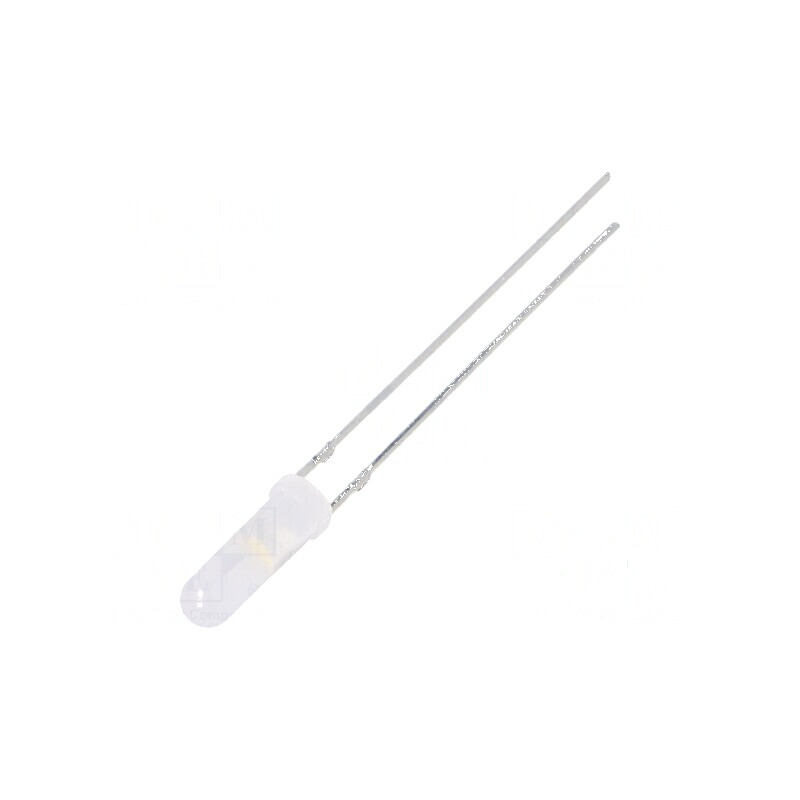LED 3mm alb cald 750-1120mcd 150° convex | Electronic-mag.ro | Componente Electronice