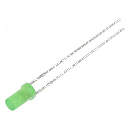 LED 3mm Verde 750-1120mcd 140° Plat | Electronic-mag.ro | Componente Electronice
