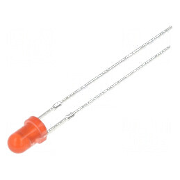 LED 3mm roșie clipire 1120-1560mcd 60° 20mA | Electronic-mag.ro | Componente Electronice