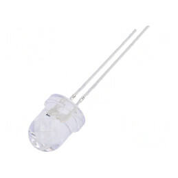 LED 8mm roșie 2180÷3000mcd 30° convex 5VDC | Electronic-mag.ro | Componente Electronice