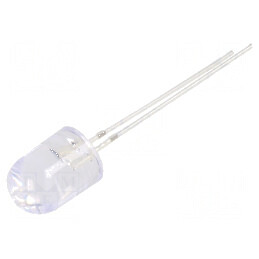 LED CR 8mm roșie 7000mcd 30° convex | Electronic-mag.ro | Componente Electronice