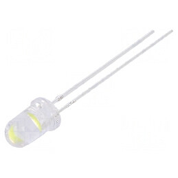 LED 5mm alb rece 90000-100000 mcd 15° convex | Electronic-mag.ro | Componente Electronice
