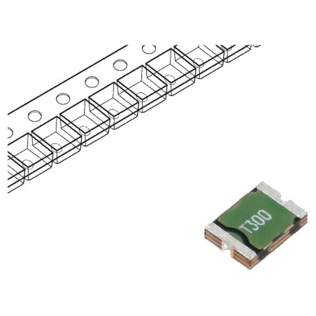 Siguranţă polimerică PTC 3A Imax 100A SMD PTS1812 1812 | Electronic-mag.ro | Componente Electronice