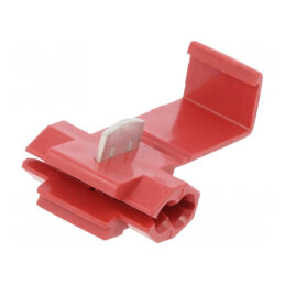 Conector rapid PT/451 IDC 0,5-0,9mm2 20AWG-18AWG roşu | Electronic-mag.ro | Componente Electronice