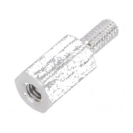 Piuliță distanțieră filetată 8mm M2,5 hexagonală | Electronic-mag.ro | Componente Electronice