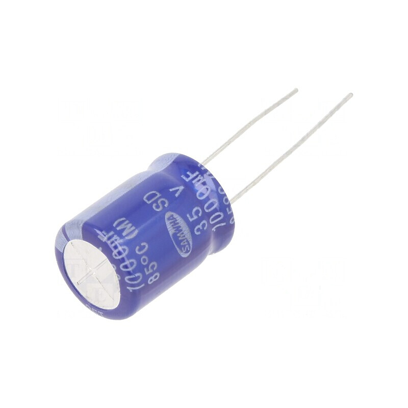 Condensator electrolitic THT 1000uF 35V Ø12,5x16mm ±20% | Electronic-mag.ro | Componente Electronice