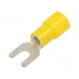 Furcă M4 Ø 4,3mm pentru cablu izolată 2,63÷6,64mm² crimpată | Electronic-mag.ro | Componente Electronice
