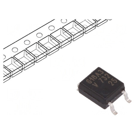Optocuplor SMD 1 Canal, 3,75kV Izolație, 80V Uce | Electronic-mag.ro | Componente Electronice