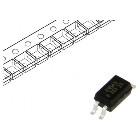 Optocuplor SMD 1 Canal, 3.75kV Izolație, 80V Uce | Electronic-mag.ro | Componente Electronice