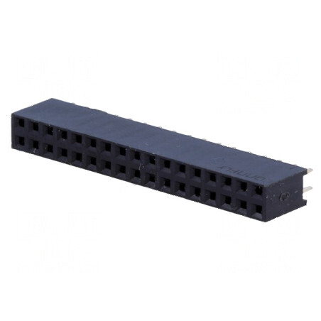 Conector şiruri pini soclu mamă PIN 34 drept 2,54mm THT 2x17 | Electronic-mag.ro | Componente Electronice