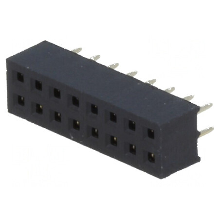 Conector şiruri pini soclu mamă 16 PIN 2mm THT 2x8 | Electronic-mag.ro | Componente Electronice