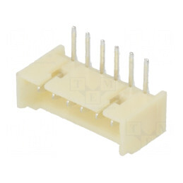 Conector cablu-placă soclu tată 1,25mm PIN 6 THT 250V 1A | Electronic-mag.ro | Componente Electronice