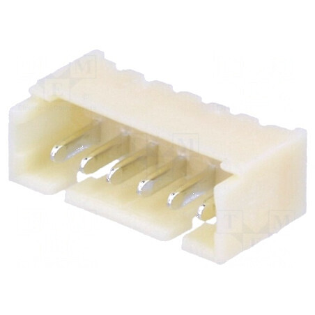 Conector cablu-placă soclu tată 1,25mm PIN 6 THT 125V 1A | Electronic-mag.ro | Componente Electronice