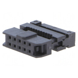 Conector IDC mufă mamă 10 PIN pentru cablu bandă 1mm | Electronic-mag.ro | Componente Electronice
