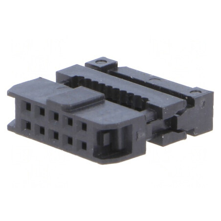 Conector IDC mufă mamă 10 PIN pentru cablu bandă 1mm | Electronic-mag.ro | Componente Electronice