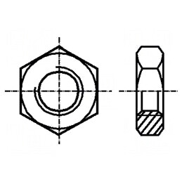 Piuliță hexagonală M10 1,5 Oțel A4 Rezistent la Acizi BN 631 | Electronic-mag.ro | Componente Electronice