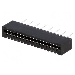 Conector FFC/FPC drept 16 pini Non-ZIF THT cositorit | Electronic-mag.ro | Componente Electronice