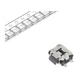 Microîntrerupător TACT SPST 0,05A/12VDC SMT 2,2N EVQP7 | Electronic-mag.ro | Componente Electronice