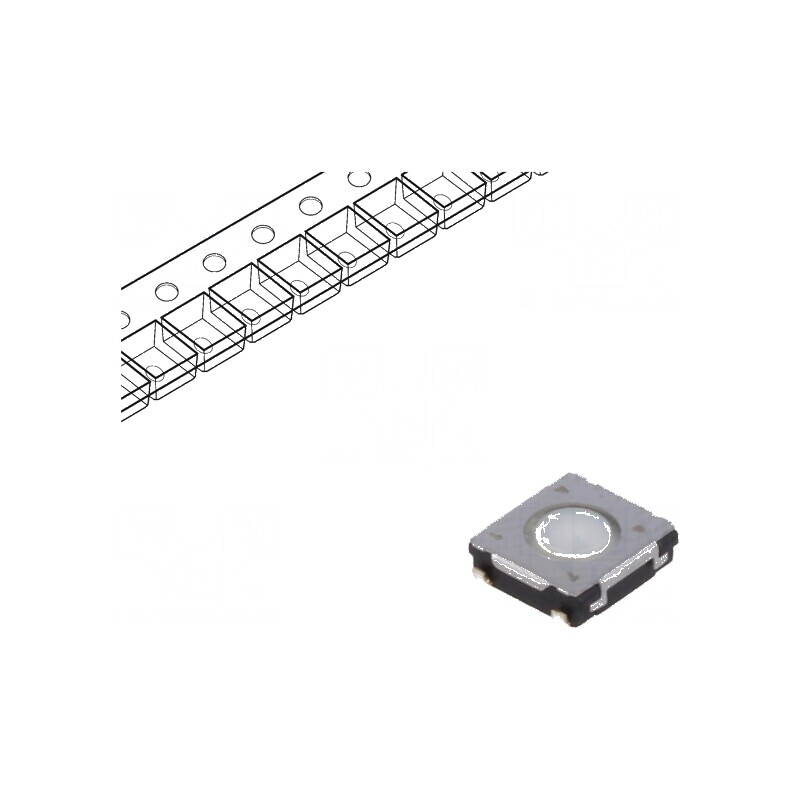 Microîntrerupător TACT SPST 0,02A 15VDC SMT Poz: 2 | Electronic-mag.ro | Componente Electronice