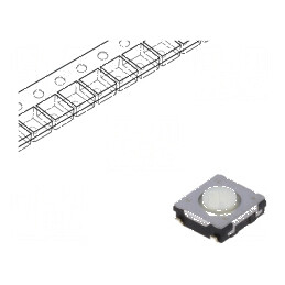Microîntrerupător TACT SPST 0,02A 15VDC SMT Poz: 2 | Electronic-mag.ro | Componente Electronice