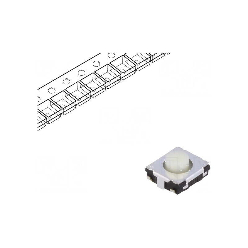 Microîntrerupător TACT SPST 0,02A/15VDC SMT Poz: 2 | Electronic-mag.ro | Componente Electronice