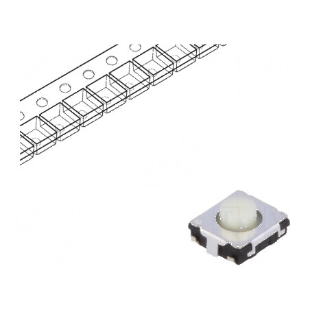 Microîntrerupător TACT SPST 0,02A/15VDC SMT Poz: 2 | Electronic-mag.ro | Componente Electronice