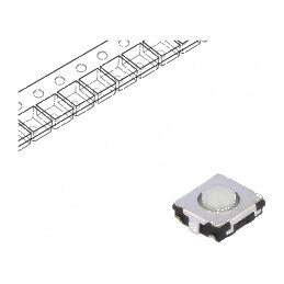Microîntrerupător TACT SPST 0,02A/15VDC SMT Poz: 2 | Electronic-mag.ro | Componente Electronice