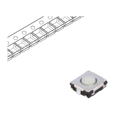 Microîntrerupător TACT SPST 0,02A/15VDC SMT Poz: 2 | Electronic-mag.ro | Componente Electronice