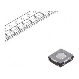 Microîntrerupător TACT SPST 0,02A/15VDC SMT Poz: 2 0,02A | Electronic-mag.ro | Componente Electronice