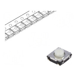 Microîntrerupător TACT SPST 0,02A/15VDC SMT | Electronic-mag.ro | Componente Electronice