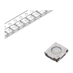 Microîntrerupător TACT SPST 0,02A 15VDC SMT Poz. 2 | Electronic-mag.ro | Componente Electronice