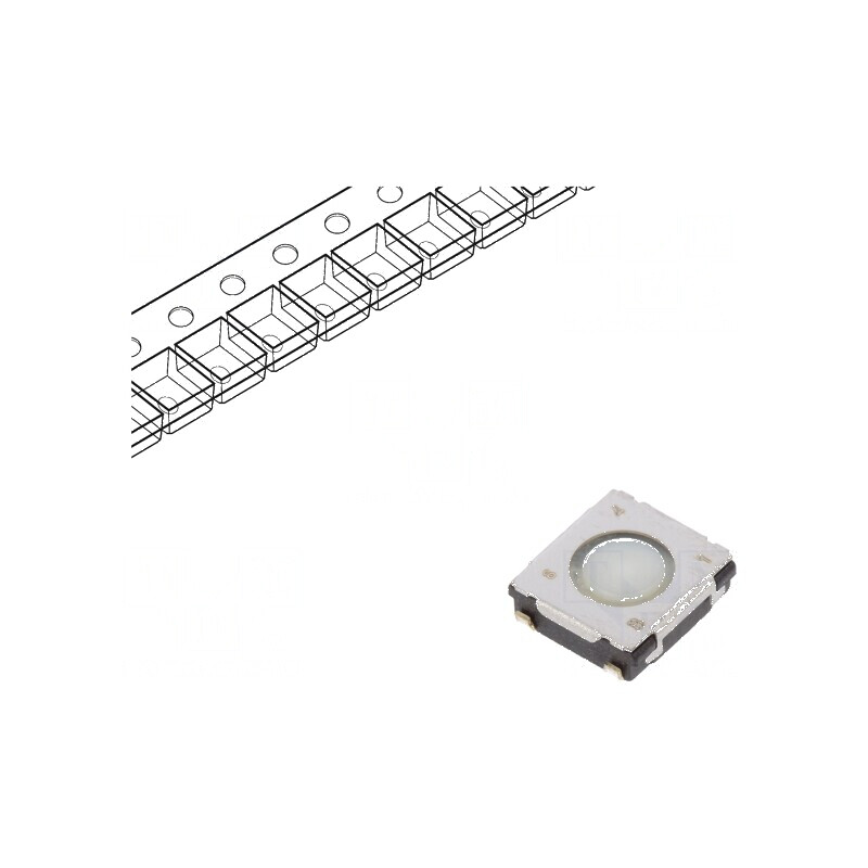 Microîntrerupător TACT SPST 0,02A 15VDC SMT Poz. 2 | Electronic-mag.ro | Componente Electronice