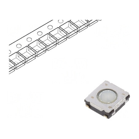 Microîntrerupător TACT SPST 0,02A 15VDC SMT Poz. 2 | Electronic-mag.ro | Componente Electronice