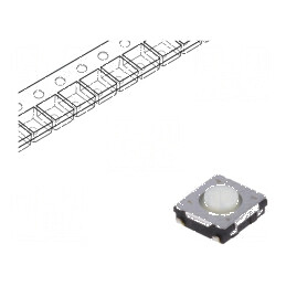 Microîntrerupător TACT SPST 0,02A/15VDC SMT Poz: 2 | Electronic-mag.ro | Componente Electronice