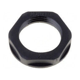 Piuliță M32 poliamidă neagră 41mm -40÷100°C filet metric | Electronic-mag.ro | Componente Electronice
