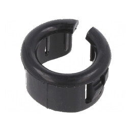 Manșon negru Ø 14,3mm, Ø orif. 9,91mm, UL94V-2 | Electronic-mag.ro | Componente Electronice