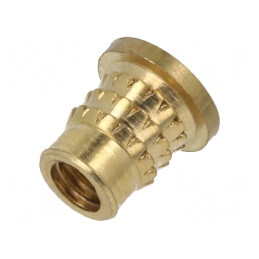 Adaos filetat din alamă M3, 5,2mm pentru plastic, BN 37901 | Electronic-mag.ro | Componente Electronice